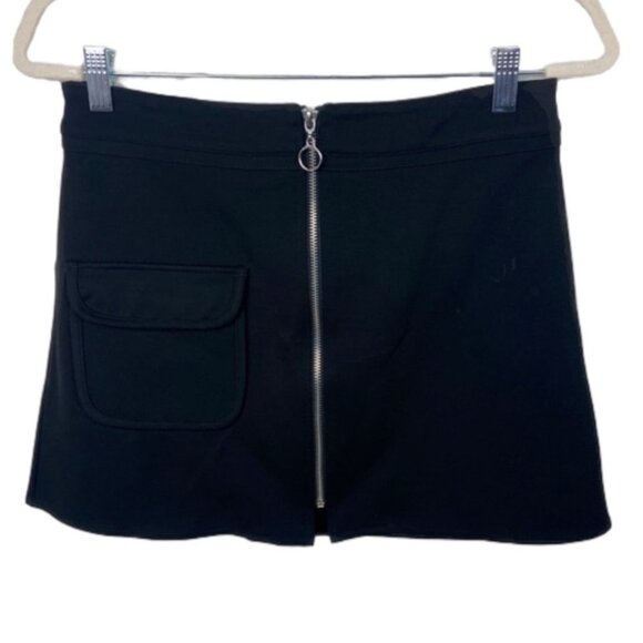 Urban Outfitters Alice Ritter Dimitri Black A-Line Skirt Size Medium Zipper M - Picture 3 of 10
